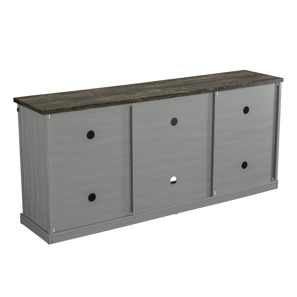 FESTIVO Farmhouse TV Stand for 75" TV, Entertainment Center, Sliding Barn Door TV Stand, 68 inch TV Console Table, Home Living Room Media Console with Adjustable Shelf - Off White