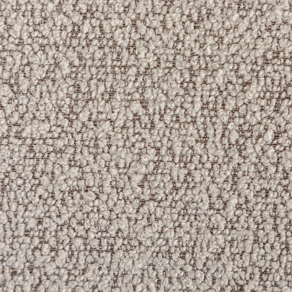 34" Wide Boucle Swivel Barrel Chair, No Assembly Round Upholstered Armchair Accent Chair Single Sofa Chair with Toss Pillow for Living Room and Bedroom, Taupe