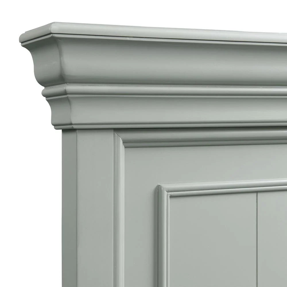 Picket House Furnishings Brooks Queen Platform Storage 6PC Bedroom Set in Grey