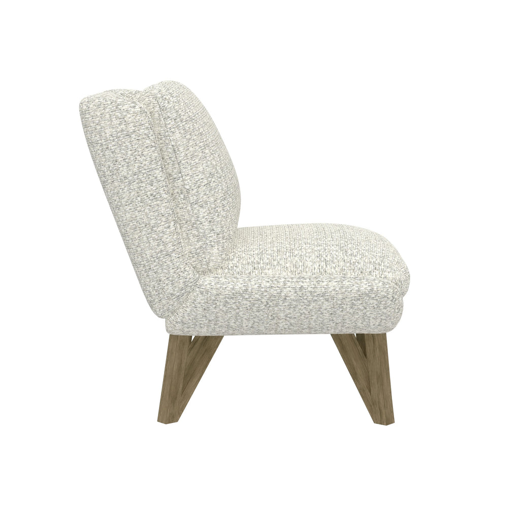 Artum Hill Fiona Cream Armless Soft Boucle Upholstered Accent Chair