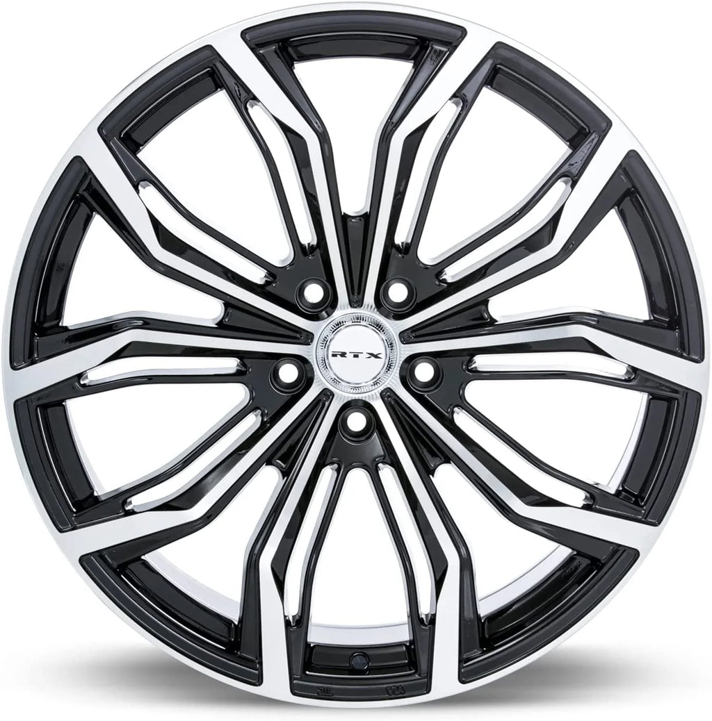 RTX Black Widow 16x7 5x105 ET38 CB56.6 Black Machined Wheel