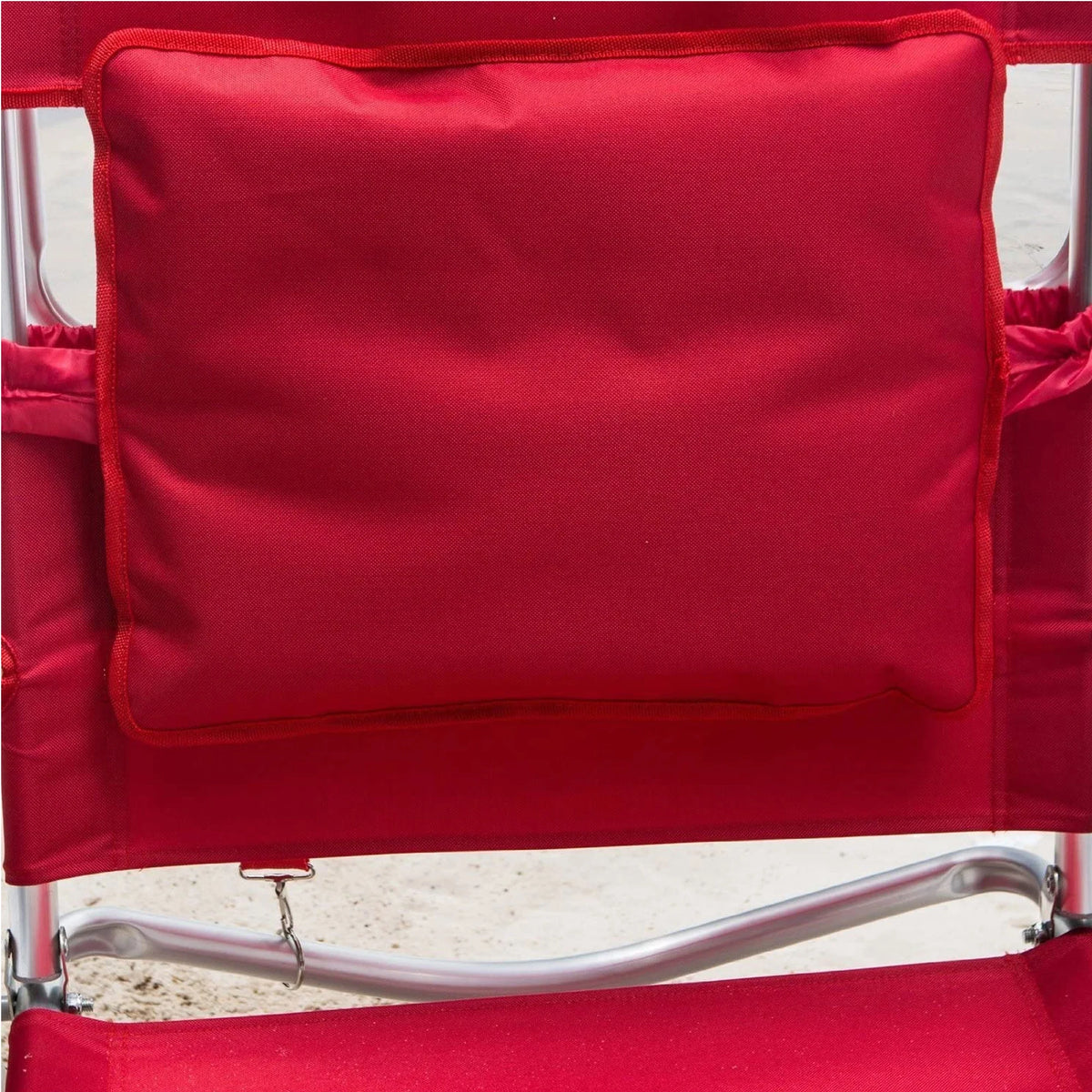 Ostrich Deluxe 3N1 Lightweight Outdoor Beach Lounge Chair w/Footrest, Pink