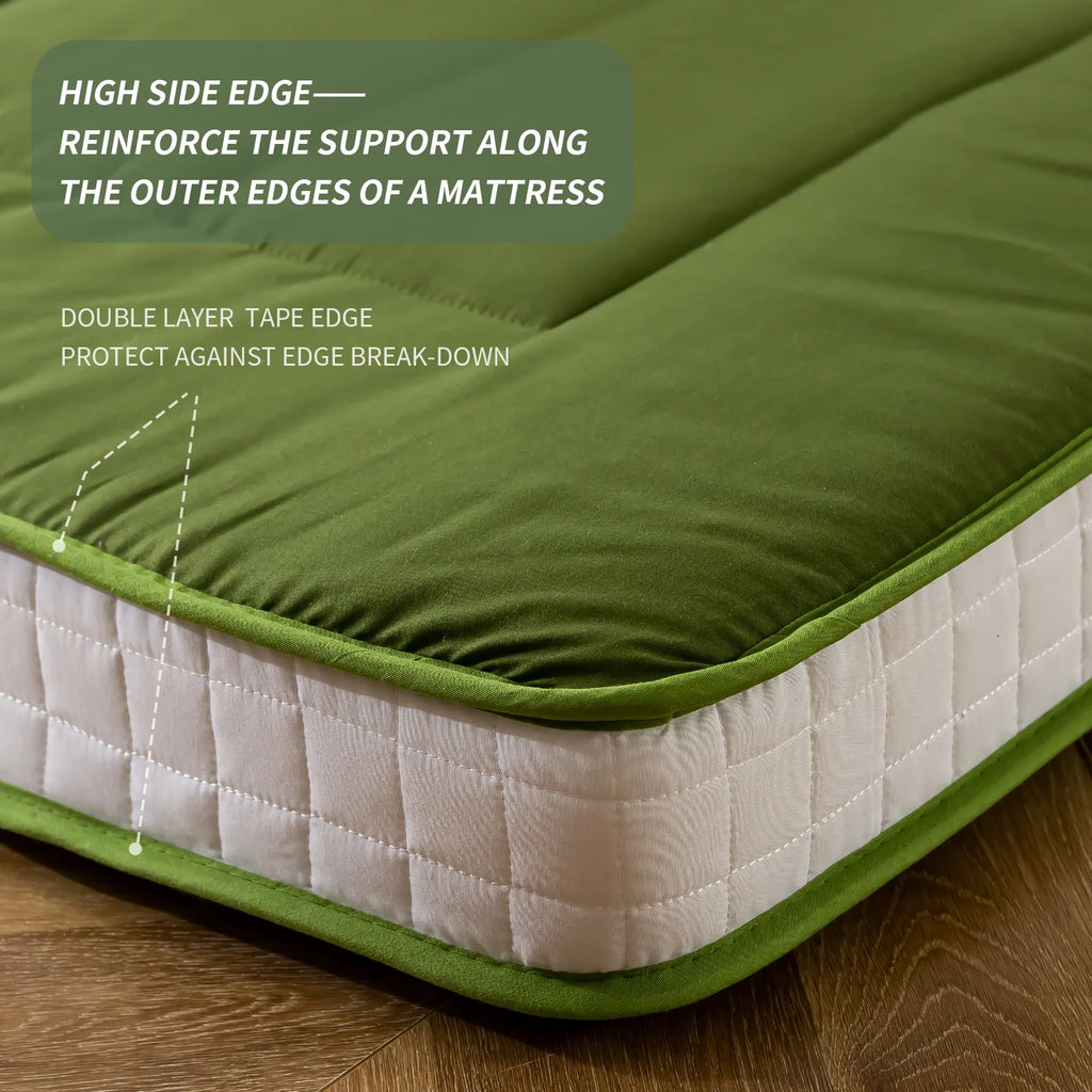 Futon Mattress, Padded Japanese Floor Mattress Quilted Bed Mattress Topper, Extra Thick Folding Sleeping Pad, Dark Grey, Twin