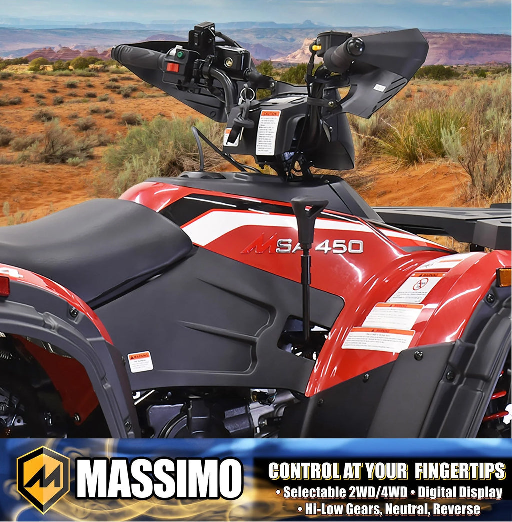 Massimo MSA450F Adult ATV Quad 352cc 25 HP 4 Stroke 4-Wheeler - Sand