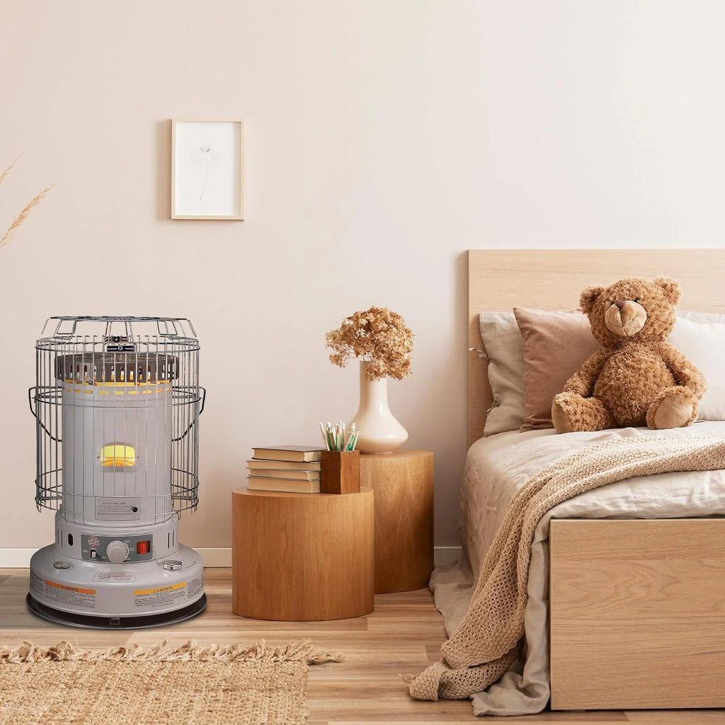 KW-24G Indoor Kerosene Heater, Large, White