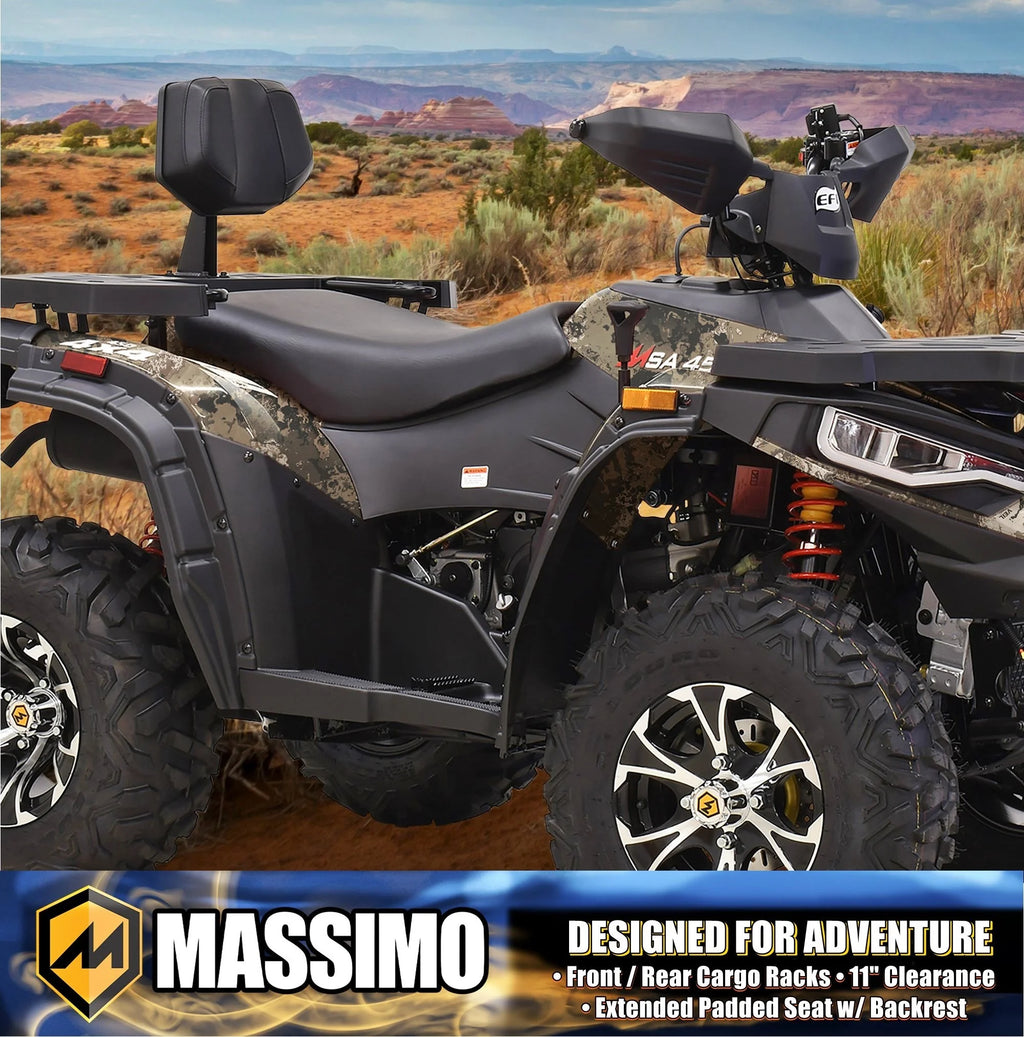 Massimo MSA450F Adult ATV Quad 352cc 25 HP 4 Stroke 4-Wheeler - Sand