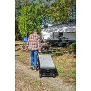 Camco CAM-750 75-Liter Portable Compact Fridge/Freezer | Features Bluetooth Capable Remote Access & 2 Compartments w/Dual Zone Cooling | Adjusts from -4�� F to 68�� w/2 Cooling Modes ECO & MAX (51520)