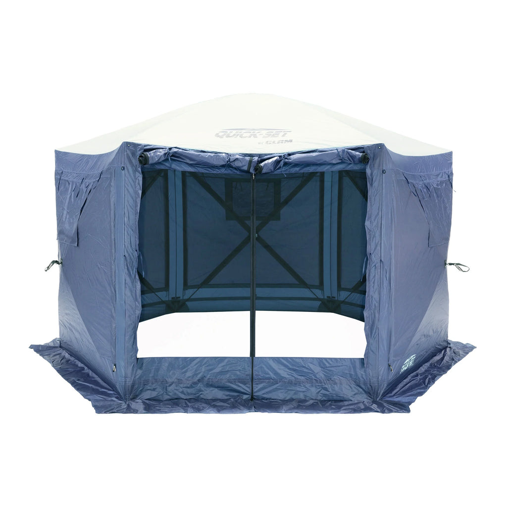 CLAM Quick-Set Pavilion 12.5 x 12.5' Portable Outdoor Canopy Shelter, Green