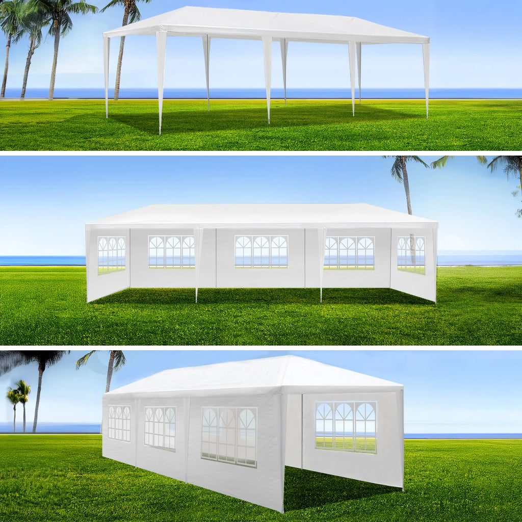 10'x20' Canopy Tent Wedding Party Outdoor Gazebo with 6 Removable Sidewalls for Weddings and Events