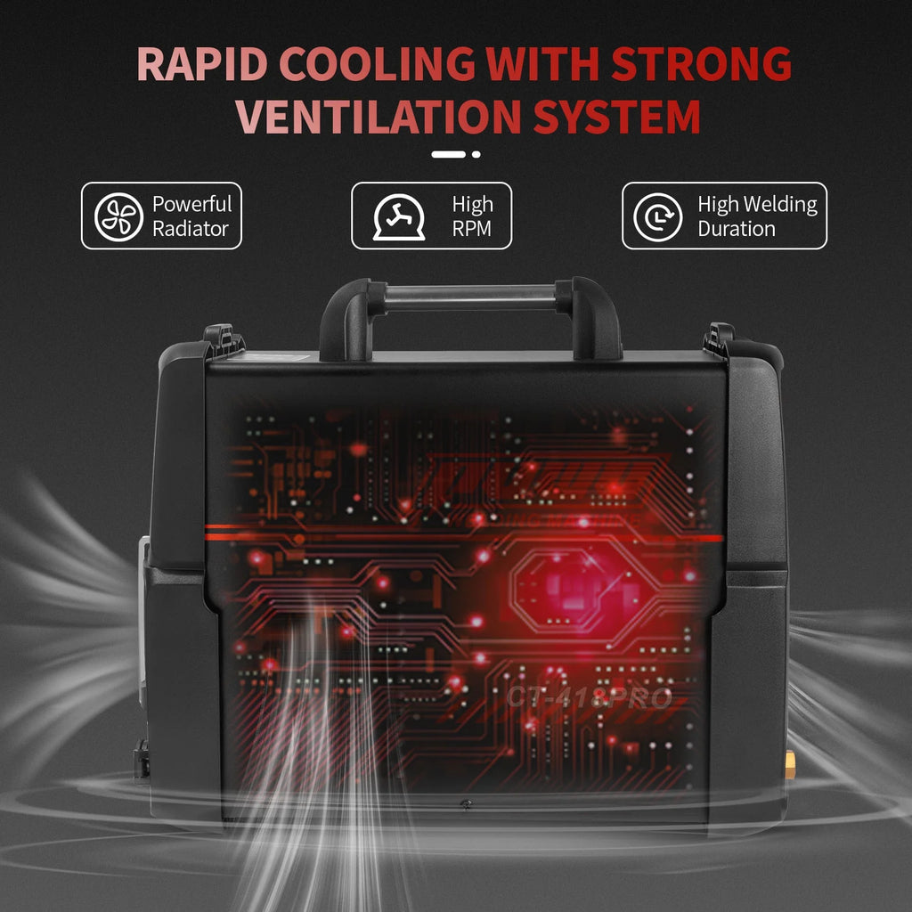 Plasma Cutter Welder Gas MIG/Gasless MIG/Lift TIG/Stick/CUT 5 in 1 Welding Machine with 110V/220V Dual Voltage,Thermal Protection IGBT Inverter LED Digital Display Multi Process Welder