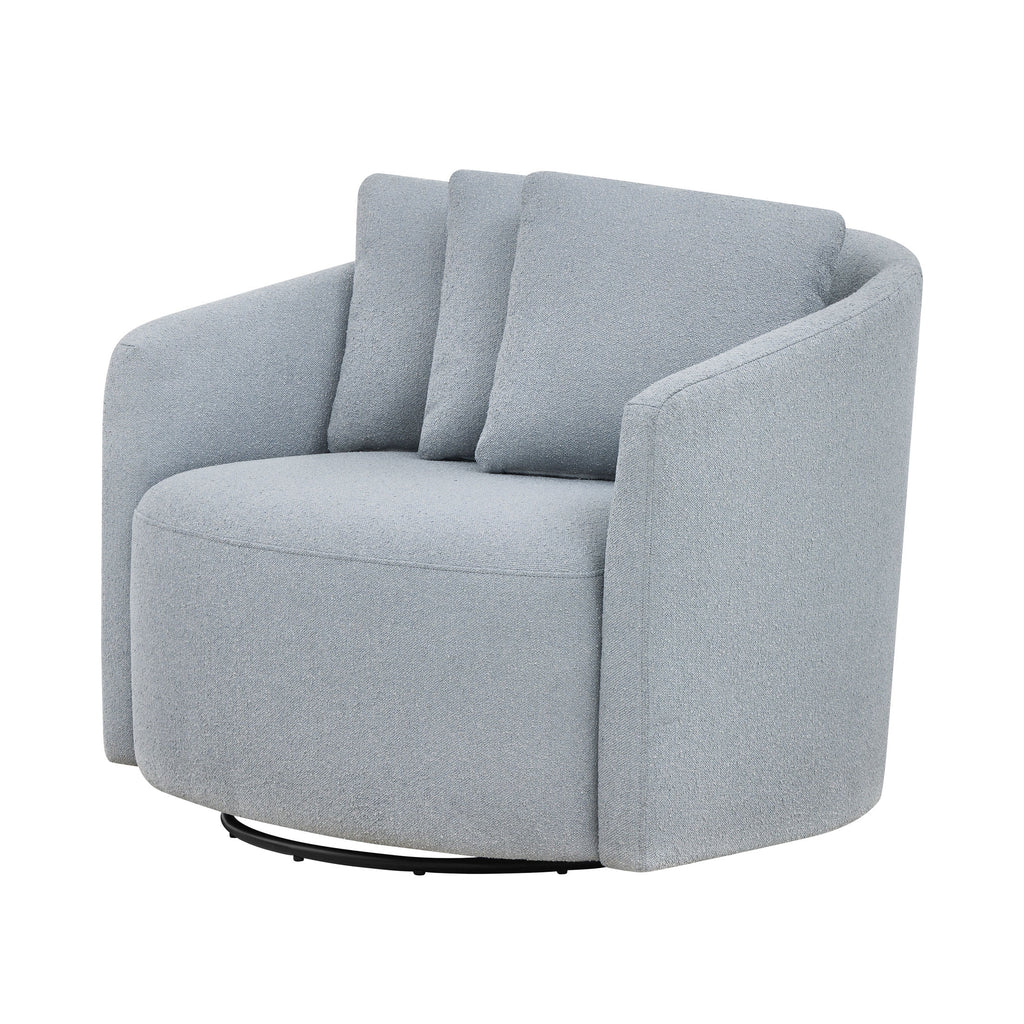 Beautiful Drew Accent Chair by Drew Barrymore, Cream Boucle