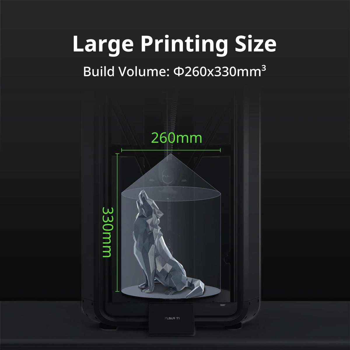 FLSUN T1 Delta 3D Printer - 1000mm/s Ultra-Fast Printing ,30,000mm/s2 Acceleration, 300��C Nozzle FDM 3D Printers with Fully Auto Leveling , 50�� Enclosed Chamber