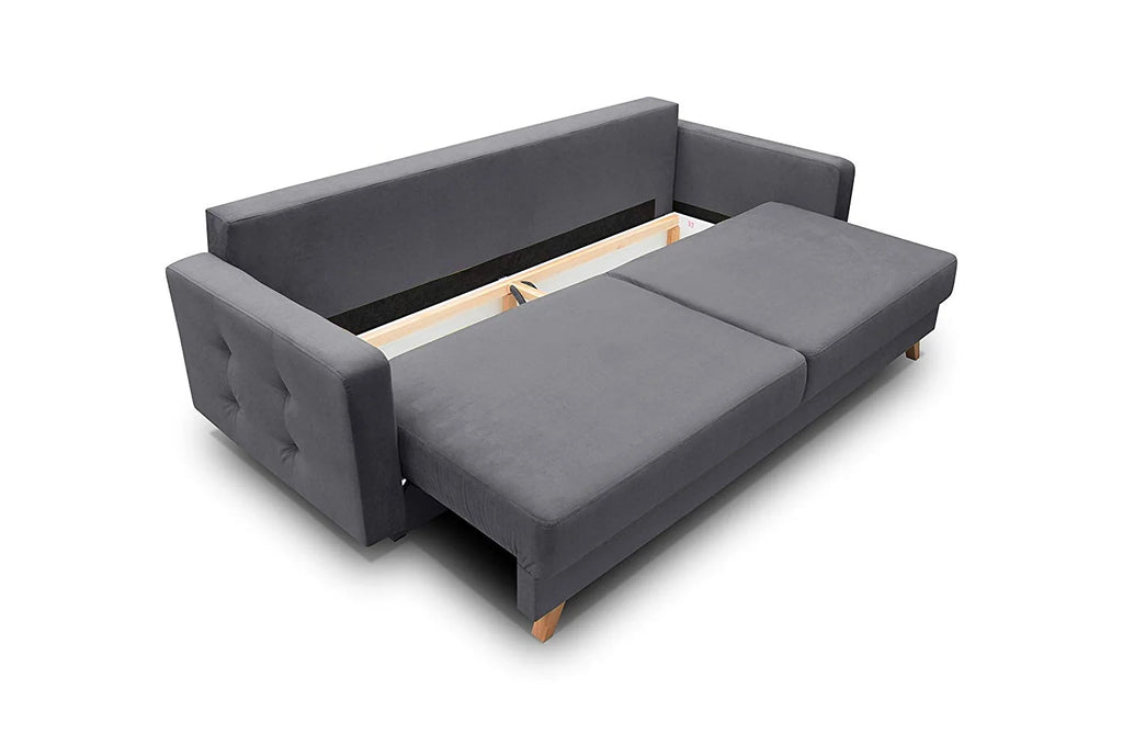 Meble Furniture Vegas Queen Sofa Bed with Storage, Multiple Colors