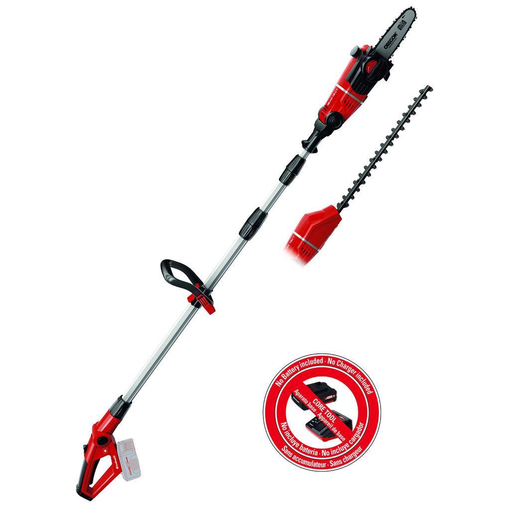 Einhell GE-HC 18 Li T 18-Volt Power X-Change Cordless Telescoping Multi-Tool, Hedge Trimmer, Pole Saw, Tool Only