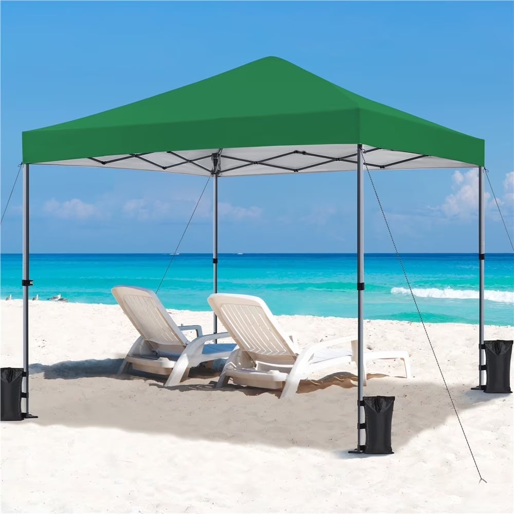 Topeakmart 12x12ft Commercial Pop-up Canopy Tent with Adjustable Height for Outdoor, White