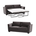 Mjkone Queen Pull Out Sofa Bed,Loveseat Sleeper Sofa with Mattress,2-in-1 Convertible Sleeper Couch,Dark Grey