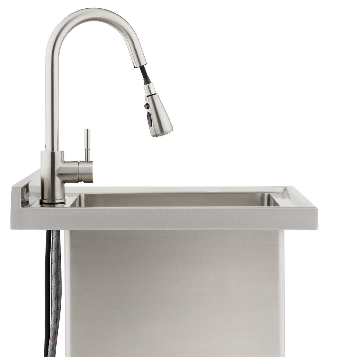 TRINITY 18” x 16” x 13” Stainless Steel Utility Sink with Pull-out Faucet