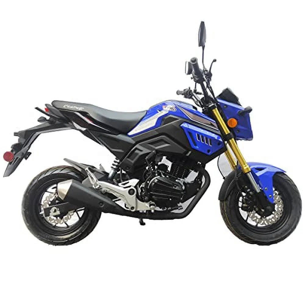 X-Pro Brand New 150cc Gas Motorcycle with 5-Speed Manual Transmission Electric/Kick Start 12" Wheels