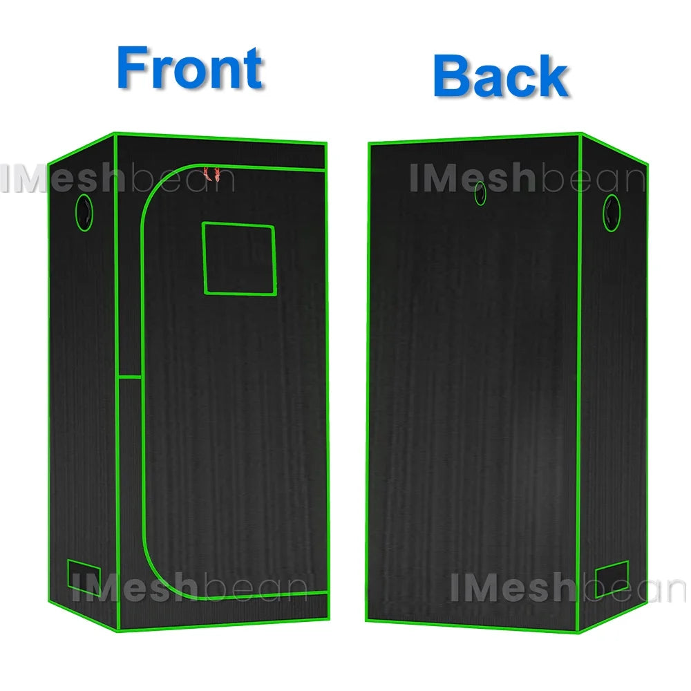 iMeshbean Upgraded 24"x24"x55" Complete Grow Tent Kit w/LED Full Spectrum Grow Light+Ventilation Inline Fan+Carbon Filter+Timer+Thermostat