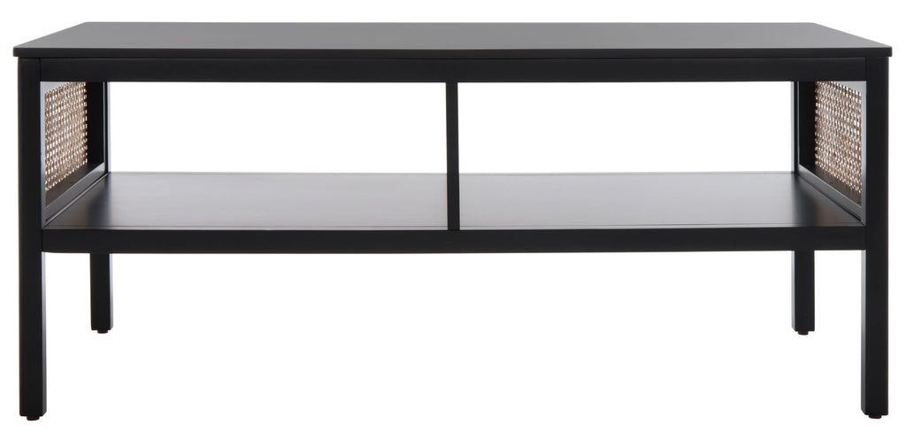 SAFAVIEH Miya Solid 2 Shelf Coffee Table Wood, Natural