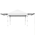 Patiojoy 10x17ft Pop up Canopy  3 Height Adjustment Folding Tent with Roller Bag White
