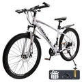ARTUDATECH 27.5 Inch Mountain Bike, Shimano 21 Speed,  Dual Disc Brake Bike for Men Womens Adult, Full Suspension Bicycle