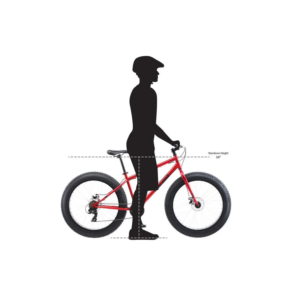 Mongoose Dolomite Adult Fat Tire Mountain Bike, 26-Inch Wheel, Red