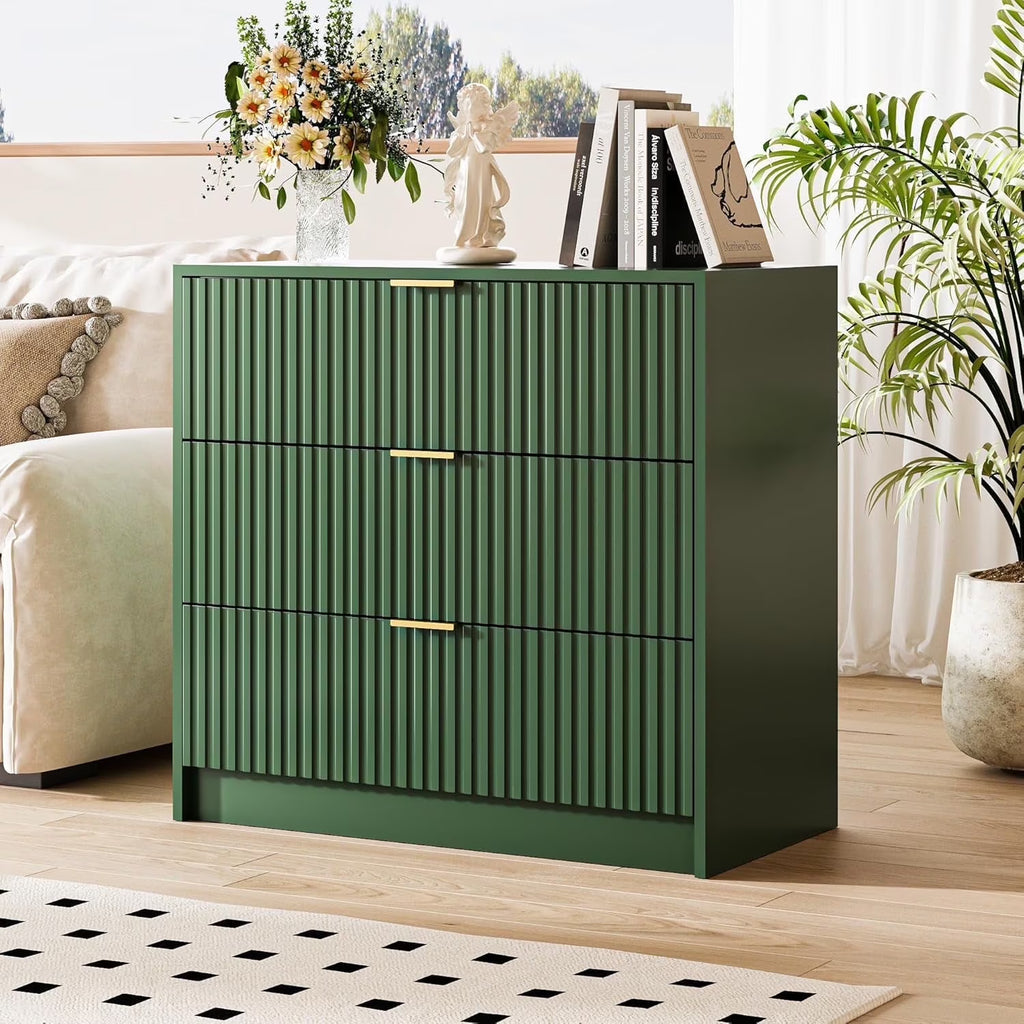 Furniway Black Dresser for Bedroom, 8 Drawer Double Dresser, Modern Chest of Drawers for Bedroom, Living Room, Entryway and Closet, 55" L x 15.7" D x 37.4" H