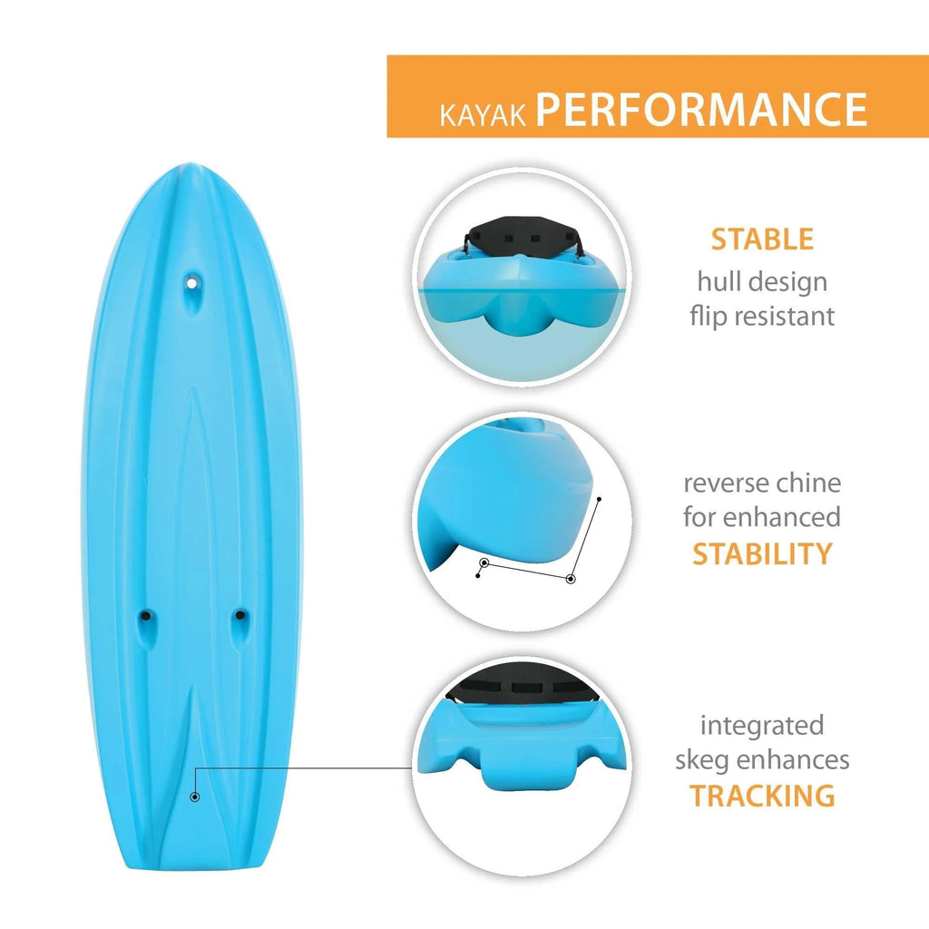 Lifetime Dash 66 Youth Kayak - Glacier Blue - 90787