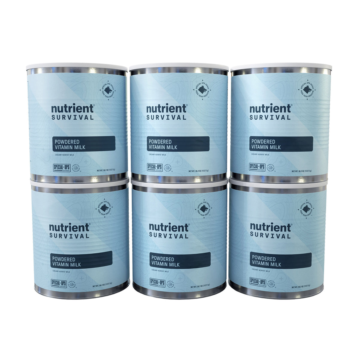 Nutrient Survival Powdered Milk 6-pack,(360 Total Servings)