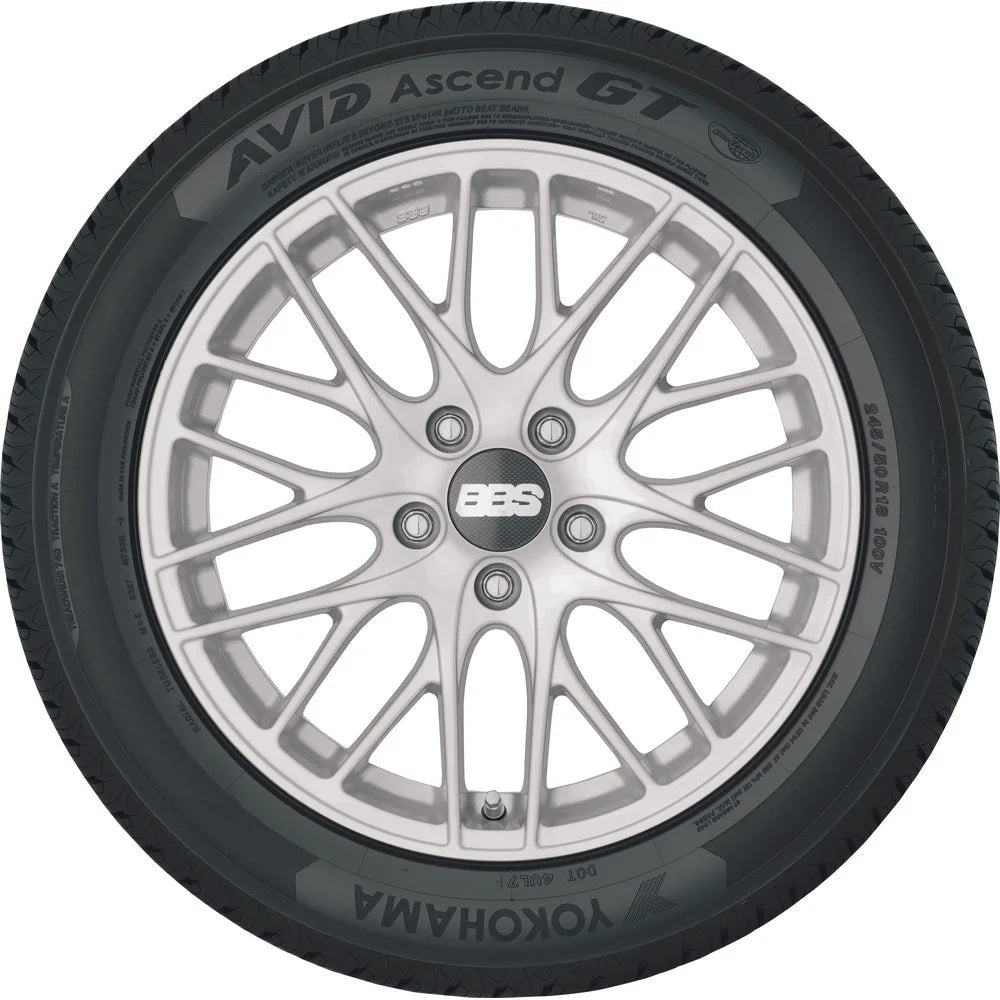 Set of 2 Yokohama Avid Ascend GT 225/40R18 92V Tires 2254018 225 40 18