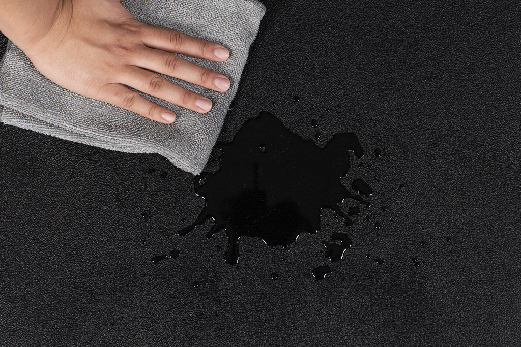 G-Floor 7.5' x 17' Vinyl Levant Pet Friendly Carpet Protector for Dogs & Cats - Midnight Black