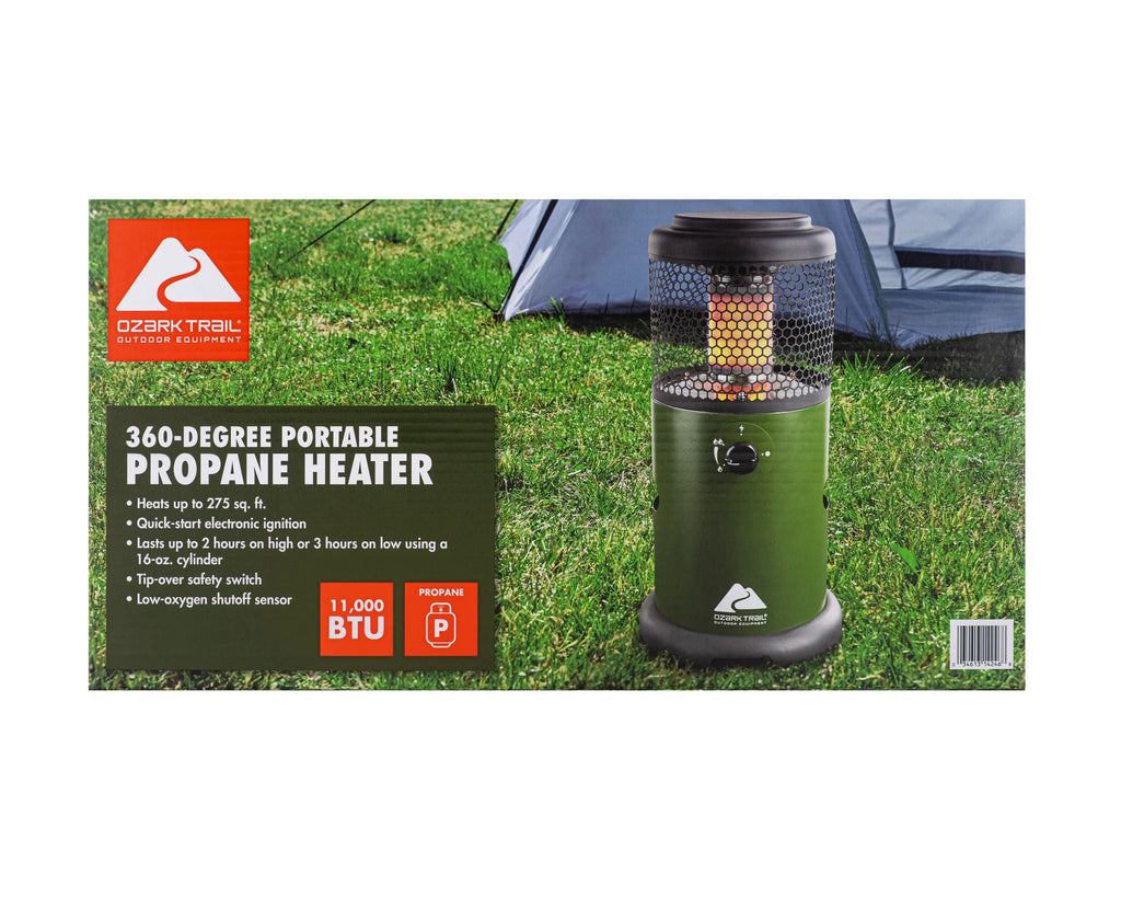 Ozark Trail 360�� Propane Portable Indoor/Outdoor Heater, Green