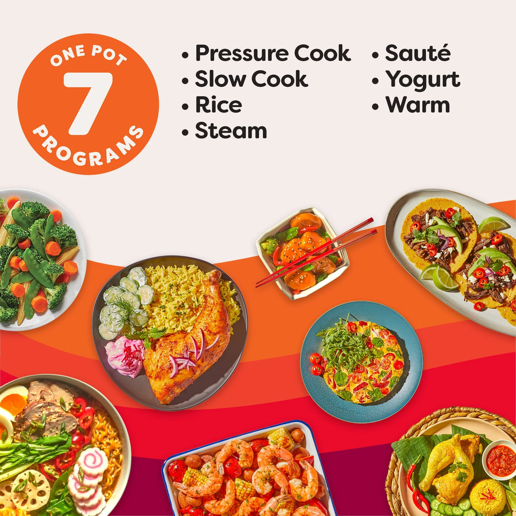 Instant Pot 6Qt DUO 7-in-1 Multi-Cooker, Pressure Cook, Slow Cook, & more, Stainless Steel