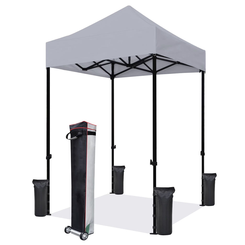 Eurmax 5x5 Pop up Canopy Outdoor Heavy Duty Tent,Ruby