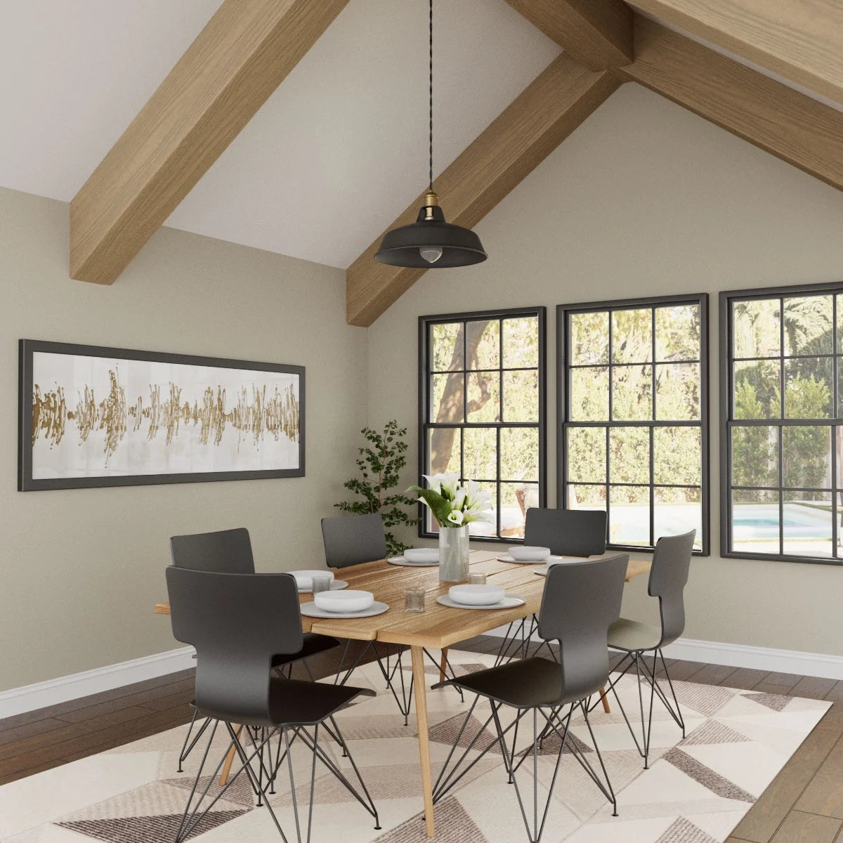 Ekena Millwork 3 1/2"W x 3 1/2"H x 120"L 3-Sided (U-Beam) Mena HeritageTimber Faux Wood Ceiling Beam, Kona Brown