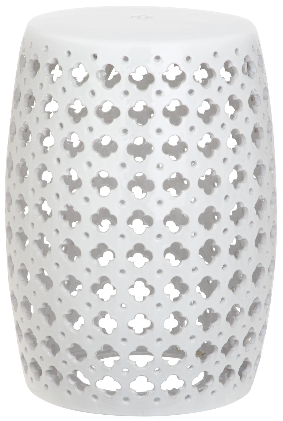 Safavieh Lacey Trellis Indoor/Outdoor Garden Patio Stool, Plated Gold