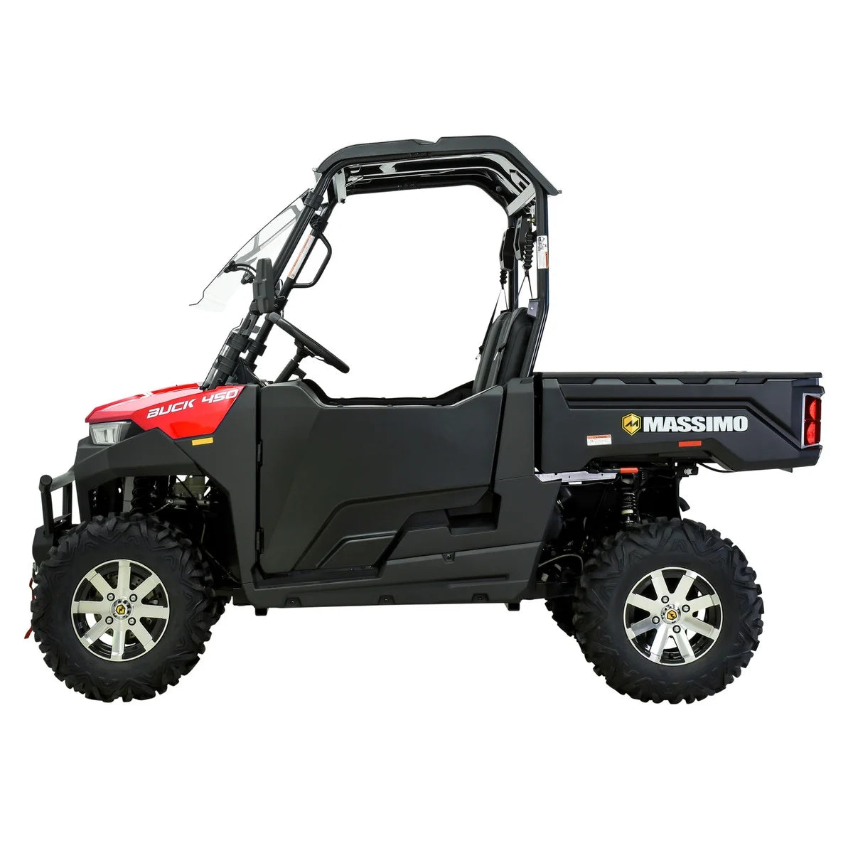 Massimo Buck 450 Side by Side UTV, EFI, 4 Stroke, 325cc, 25.5 HP, 4X4, 3000lb Winch - Red