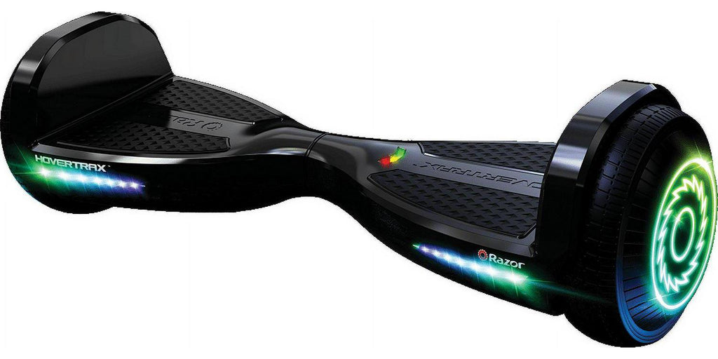 Razor Hovertrax Prizma- Black. Lighted Hoverboard for Child &amp; Teen. up to 9 mph. UL2272 Certified