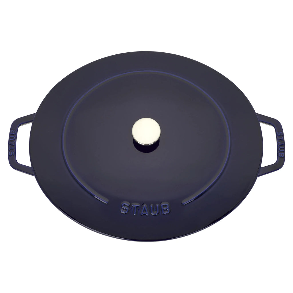 Staub Cast Iron 6.25-qt Shallow Oval Dutch Oven - Citron