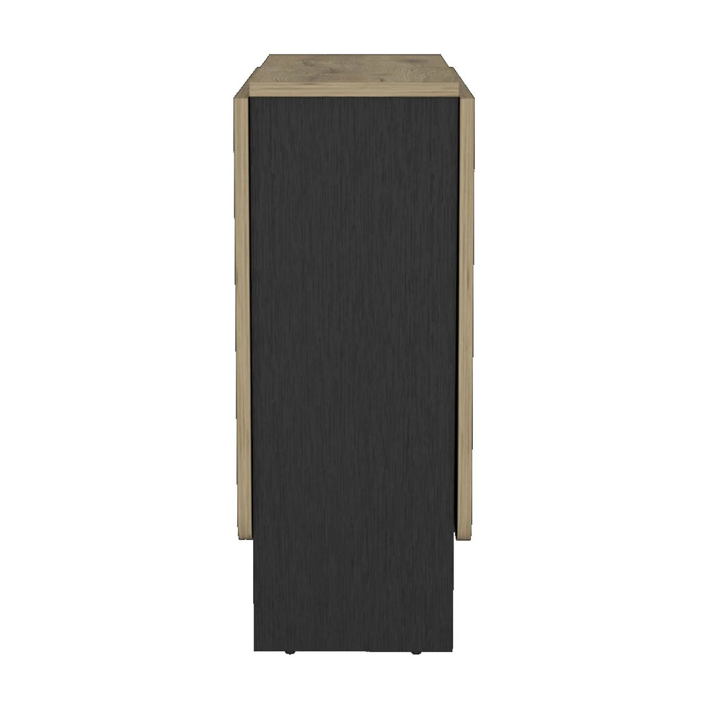 Gateleg Folding Table Space-Saving with Compact Design White / Macadamia