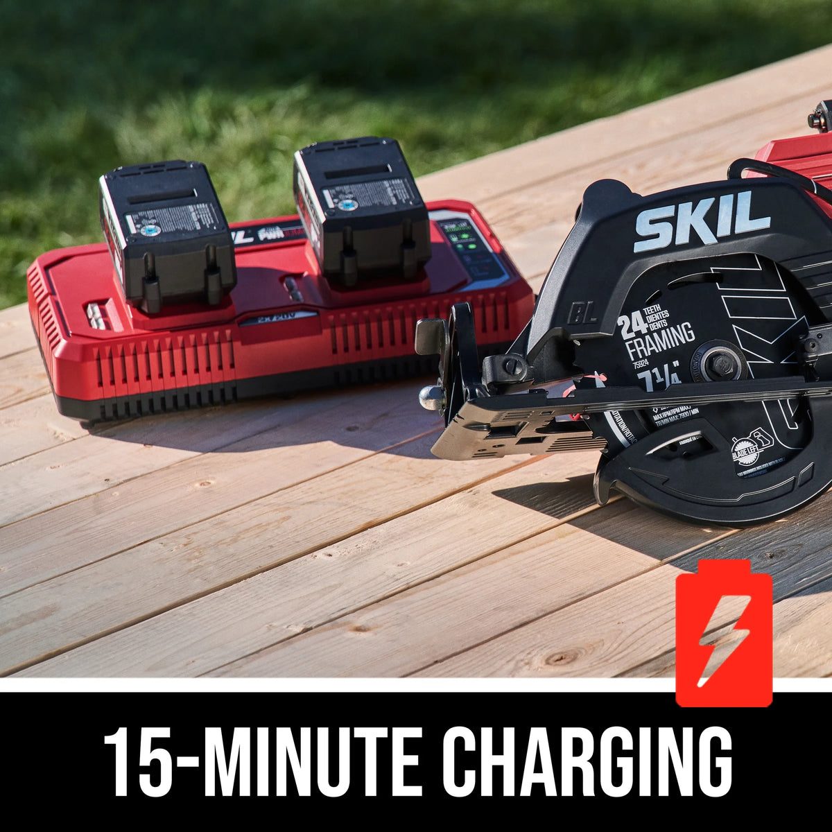 SKIL CR5429B-20  2x20V Brushless 7-1/4'' SKIL Rear Handle Circular Saw Kit