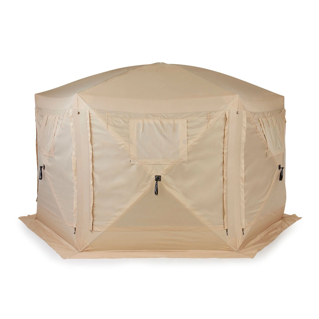 CLAM Quick-Set Pavilion 12.5 x 12.5' Portable Outdoor Canopy Shelter, Green