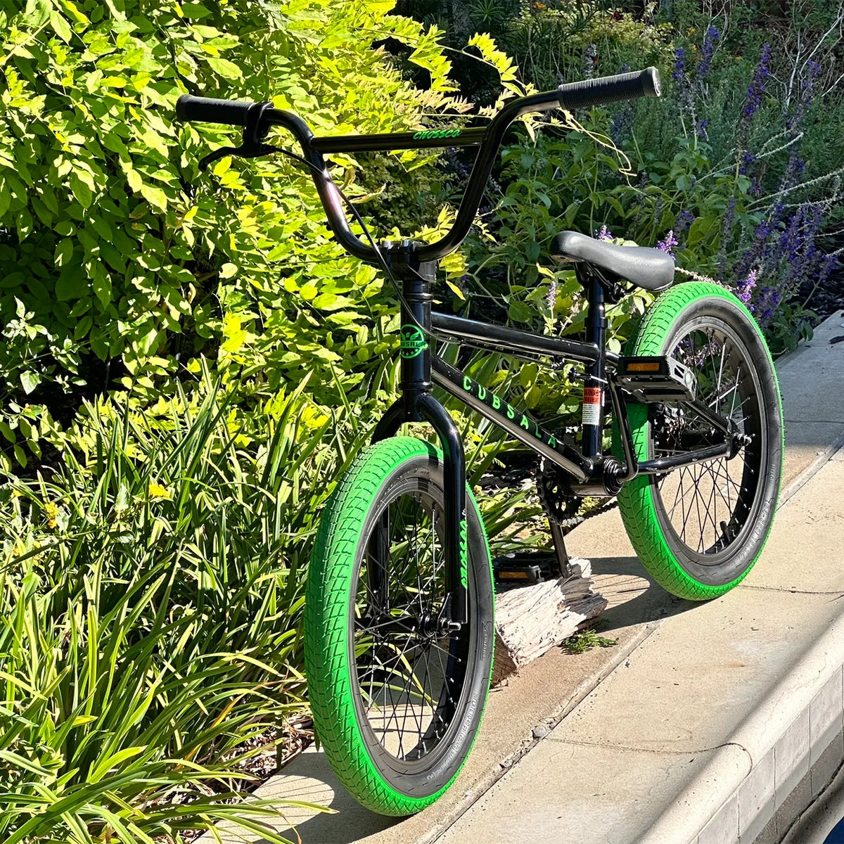 cubsala 20 in Freestyle BMX Kids Bike for Age 6-14 Years Old Boys Girls , Black & Green