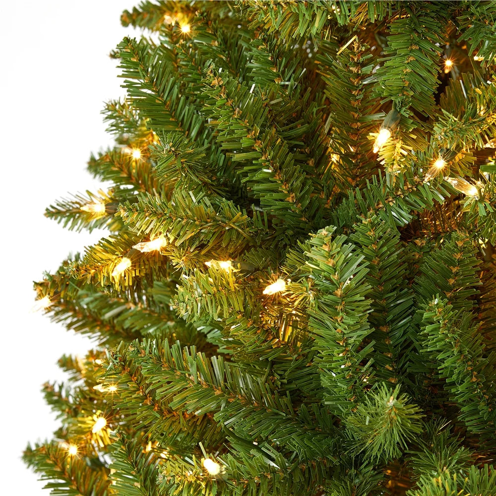 Topeakmart 7.5 ft Ultra-Thick Artificial Christmas Tree Holiday Decoration Tree with Foldable Stand and 2326 Branch Tips Green
