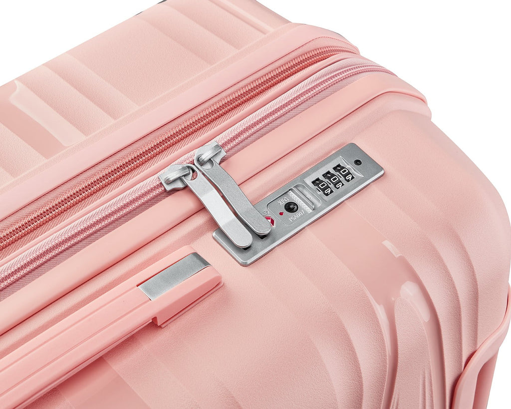 4 Piece Luggage Set Expandable Hardshell Travel Luggage Sets 8 Spinner Wheel Suitcase Wheels TSA Lock Suit Case, PP Lightweight & Durable wheels Upright Suitcase, 14/20/24/28 Inch