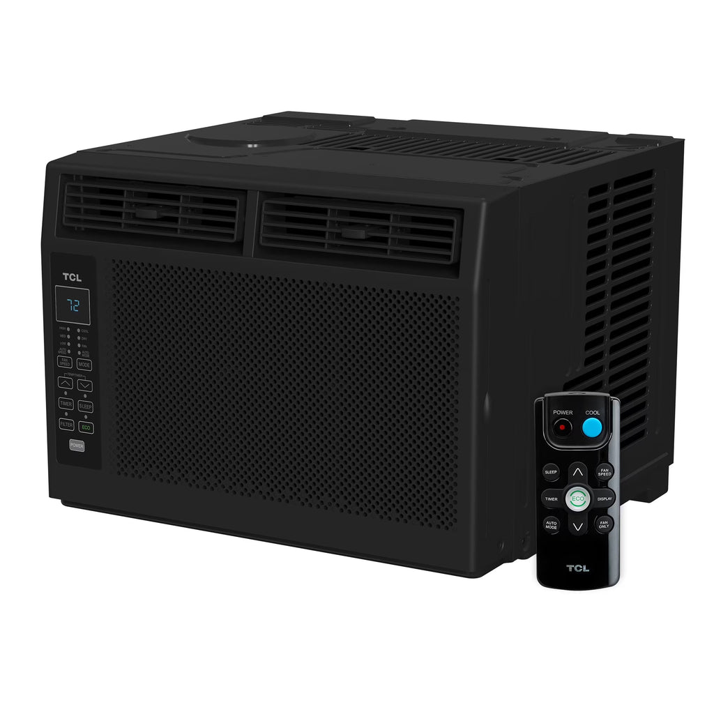 TCL 6,000 BTU Window Air Conditioner, 250 sq. ft., LED Display, Included Remote,  White, W6W32