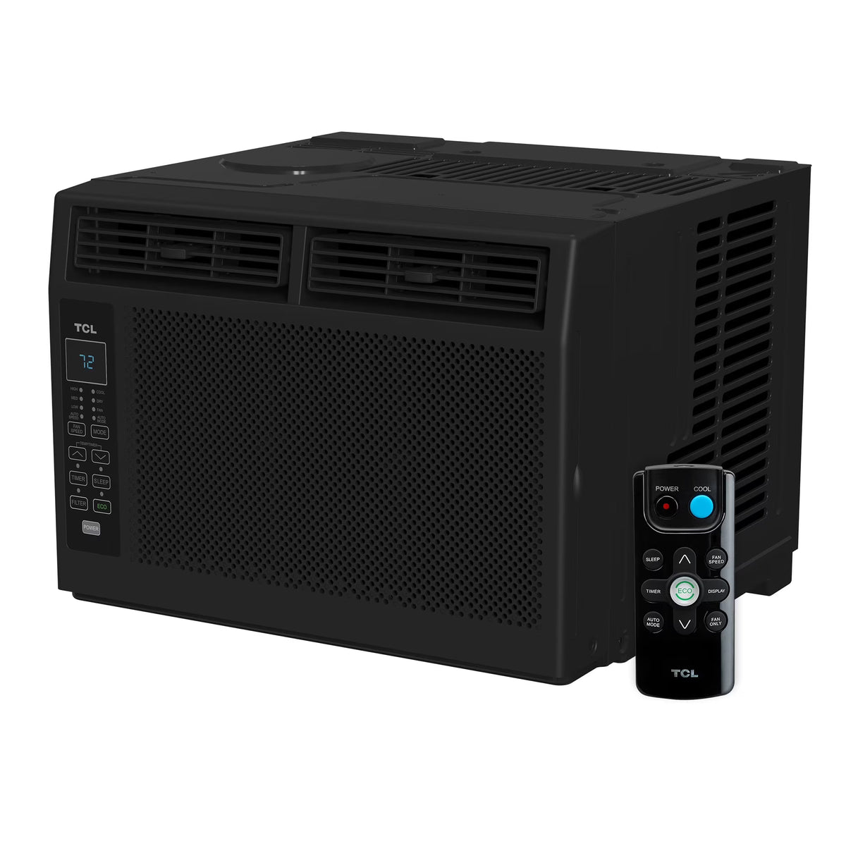 TCL 6,000 BTU Window Air Conditioner, 250 sq. ft., LED Display, Included Remote,  White, W6W32