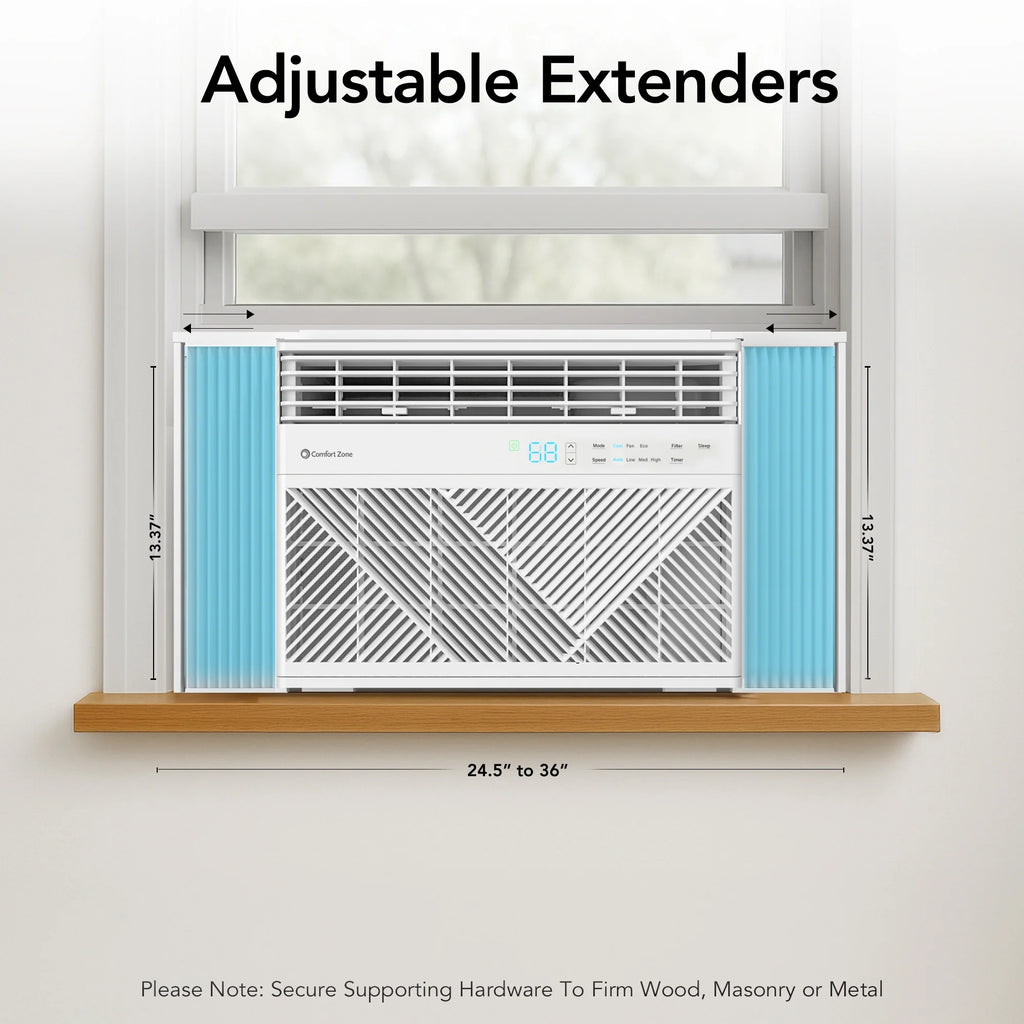 Comfort Zone 5,000 BTU Window Mounted Room Air Conditioner