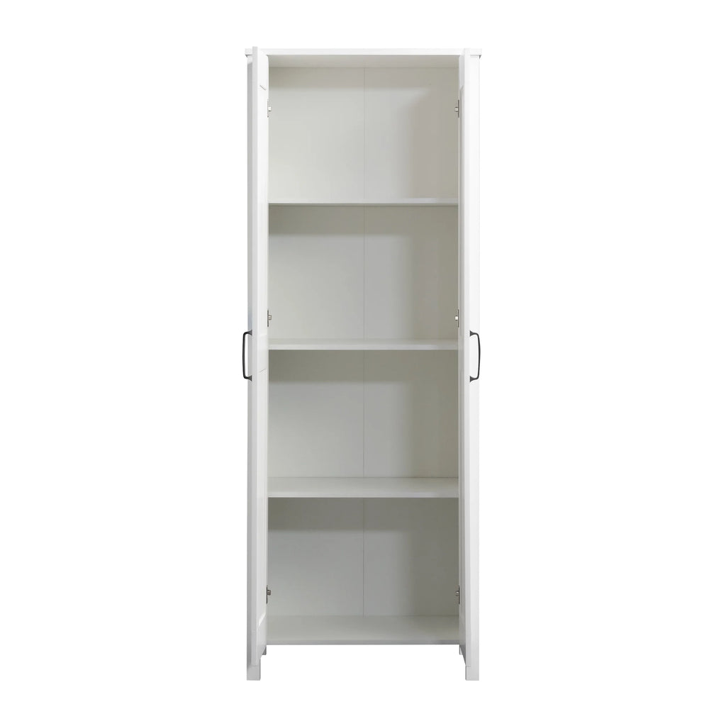 Sauder Two-Door Storage Cabinet, White Finish